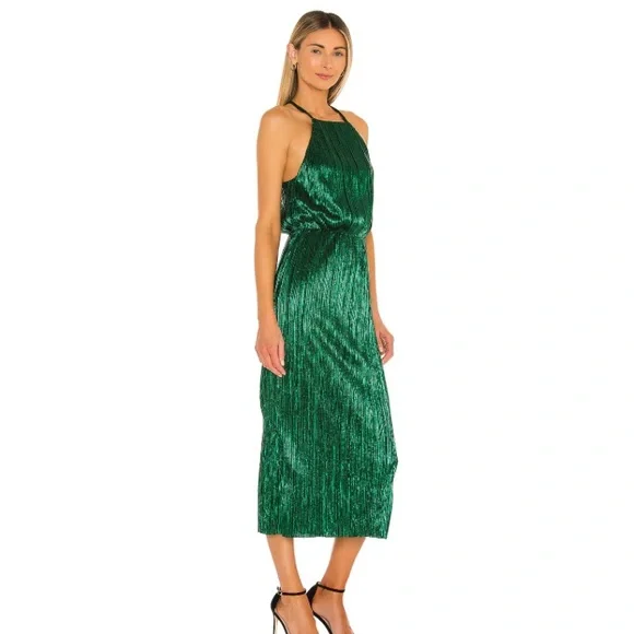 House of Harlow 1960 X Revolve Farrah Dress In Emerald Green, Small - Picture 2 of 13